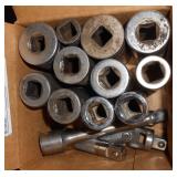 1/2" DRIVE SOCKETS & ETC (14) PCS