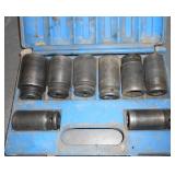 3/4" DRIVE DEEP WELL IMPACT SOCKET SET COMPLETE 1"-1 1/2" (8) PCS