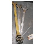 (1) 1 5/8", (1) 1 1/2", & (1) 1 7/16" COMBO WRENCHES