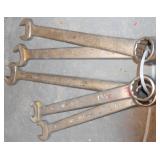 5 PC COMBO WRENCH SET 1 5/16", 1 1/4", 1 1/8", 1 1/16" & 1"