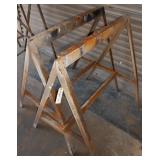 (2) METAL SAW HORSES