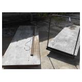 (2) FOLDING TABLE CADDIES - OUTSIDE