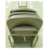METAL CHAIR CADDY & 15 CHAIRS