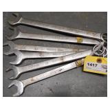 6 PC WRIGHT COMBO WRENCH SET 22MM - 26MM