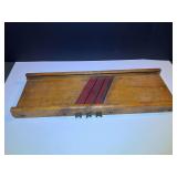 BR3… Large antique mandolin slicer, believed to be for shredding cabbage, see pictures for details.