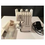 BR4… Euro-Pro serger, comes with footpedal, working condition unknown, see pictures for details.