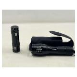 DEN… Small metal flashlights, two pieces, comes with belt storage case, see pictures for details.