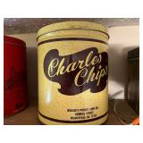 KIT… Vintage Charles Chips tin, see pictures for details.