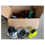 Box of assorted shaker cups and drink cups, see pictures for details.