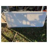 Portable 6’ plastic table, see pictures for details.