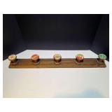 DEN… Vintage looking “spool” coat/hat rack, see pictures for details.