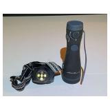 BR1… Ray O Vac headlamp, also includes and Eddie Bauer flashlight/radio, working condition unknown, see pictures for details.