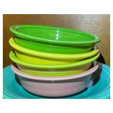 KIT… Fiestaware dinner plates and bowls, see pictures for details.