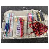 Cro-Hook set and other assorted needles, comes with storage, see pictures for details.
