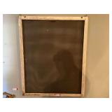 DEN… Vintage framed window screen, see pictures for details.