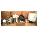 Shelf lot marked 5044, some items include a bucket dolly, extension cord, watering wand, furniture dolly, Planters, APEC Water Tank -14 storage tank, and much more. See pictures for details.