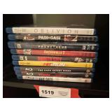 BR2… Blu-Ray DVDs, approximately nine pieces, see pictures for details.