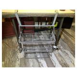 DEN… Folding metal basket storage rack, see pictures for details.