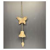 Cast metal butterfly bell wind chime, see pictures for details.