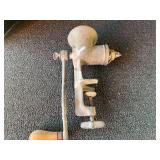 Vintage/antique counter mounted manual meat grinder, see pictures for details.