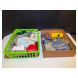 BR1…Assorted hand tools to include a ratcheting screwdriver, DeWalt drill bits, assorted fasteners, riveter, receptacle covers, and more. See pictures for details.