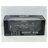 KIT… Midnight Moon Moonshine car, 1/18 scale, this piece is autographed by Jr Johnson, seller states this is an authentic autograph, still new in the box, see pictures for details.