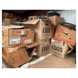 Upper loft lot marked 5049, mystery lot of assorted household and vintage items, Includes a wooden chair, laminate flooring, wooden frames, and much more. See pictures for details.