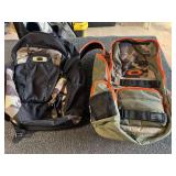 Camo backpacks, two pieces, see pictures for details.