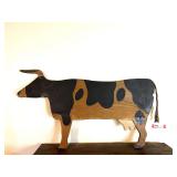 LR… Wooden folk art cow decor, see pictures for details.