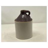LR… Small vintage/antique two toned whiskey jug, see pictures for details.