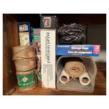 BR3…Assorted household items to include Magic Mesh screen door, natural jute, bedroom shoes, heavy duty storage bags, and more. See pictures for details. ￼