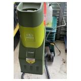 Sun-Joe 14 amp light duty chipper, also includes a sprayer, and Worm Factory, composting worm bin system, see pictures for details.