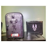 BR2… Star Wars themed table top fridge, working condition unknown, and a video game themed lunchbox, see pictures for details.