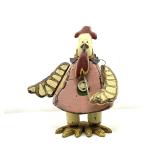 LR… Folk art chicken decor with distressed look, see pictures for details.