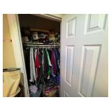 BR4… Closet lot marked 1597 to include all content of assorted apparel, and more. See pictures for details.