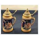 DEN… Vintage mini German beer steins, set of two, see pictures for details.