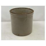 KIT… Vintage/antique stoneware crock, no lid, this piece is cracked, see pictures for details.