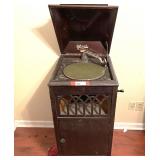 BR1… Antique Mandel phonograph with cabinet, see pictures for details.