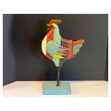 LR… Folk art chicken decor, see pictures for details.