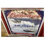 USO Budweiser, United States Air Force sign, see pictures for details.