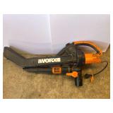 Worx WG509 electric blower with accessories, powers up, see pictures for details.