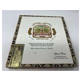 Collectible cigar box filled with ladies assorted fashion estate necklaces, see pictures for details.