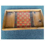 Wooden checkers/chess board, see pictures for details.
