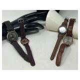 Ladies fashion estate watches, four pieces total, see pictures for details.