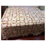 BR4… Vintage custom quilt, seller states a lot of these quilts were made by his grandmother, see pictures for details.