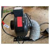 4” in-line fan, powers up see pictures for details.