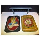 BR3… Painted Sunbeam bread logo and Arm & Hammer baking soda logo on wood, also includes a small curio shelf, see pictures for details. ￼