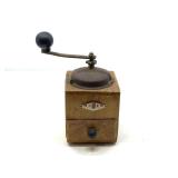 LR…Vintage B.G. Macina Acciaio Garantito hand-crank coffee grinder.