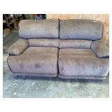 Loveseat, this piece is two power recliners, both pieces power up, see pictures for details.