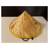 BR4… Asian woven conical hat, see pictures for details.